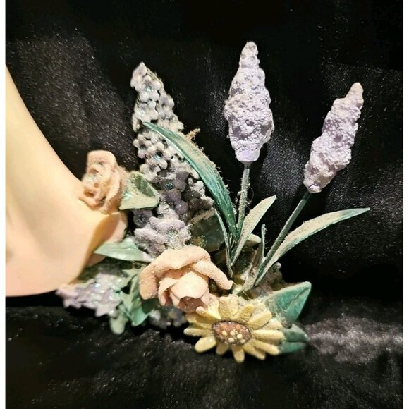 Set Of 2 Flower Fairy Pixie Wall Hangings Garden Angels 10x12” 2005 Art Deco - Picture 7 of 10